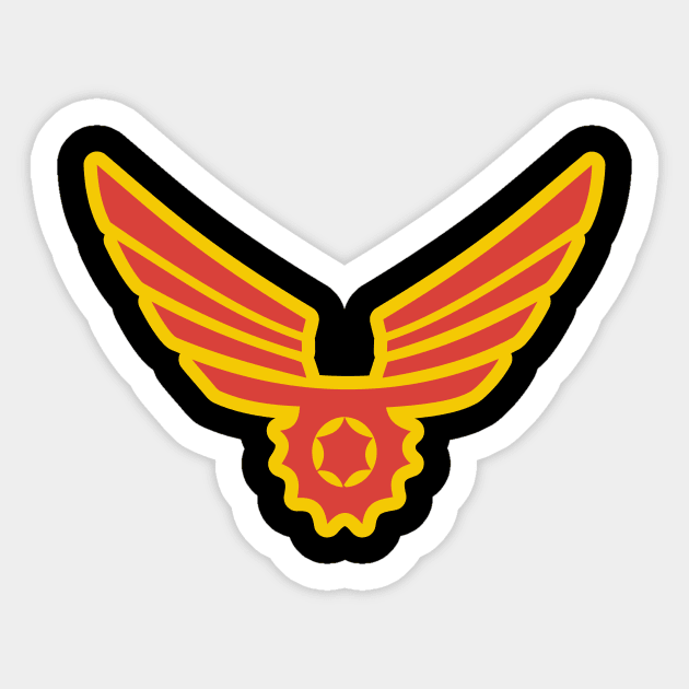 Birdgirl Emblem Sticker by Vault Emporium